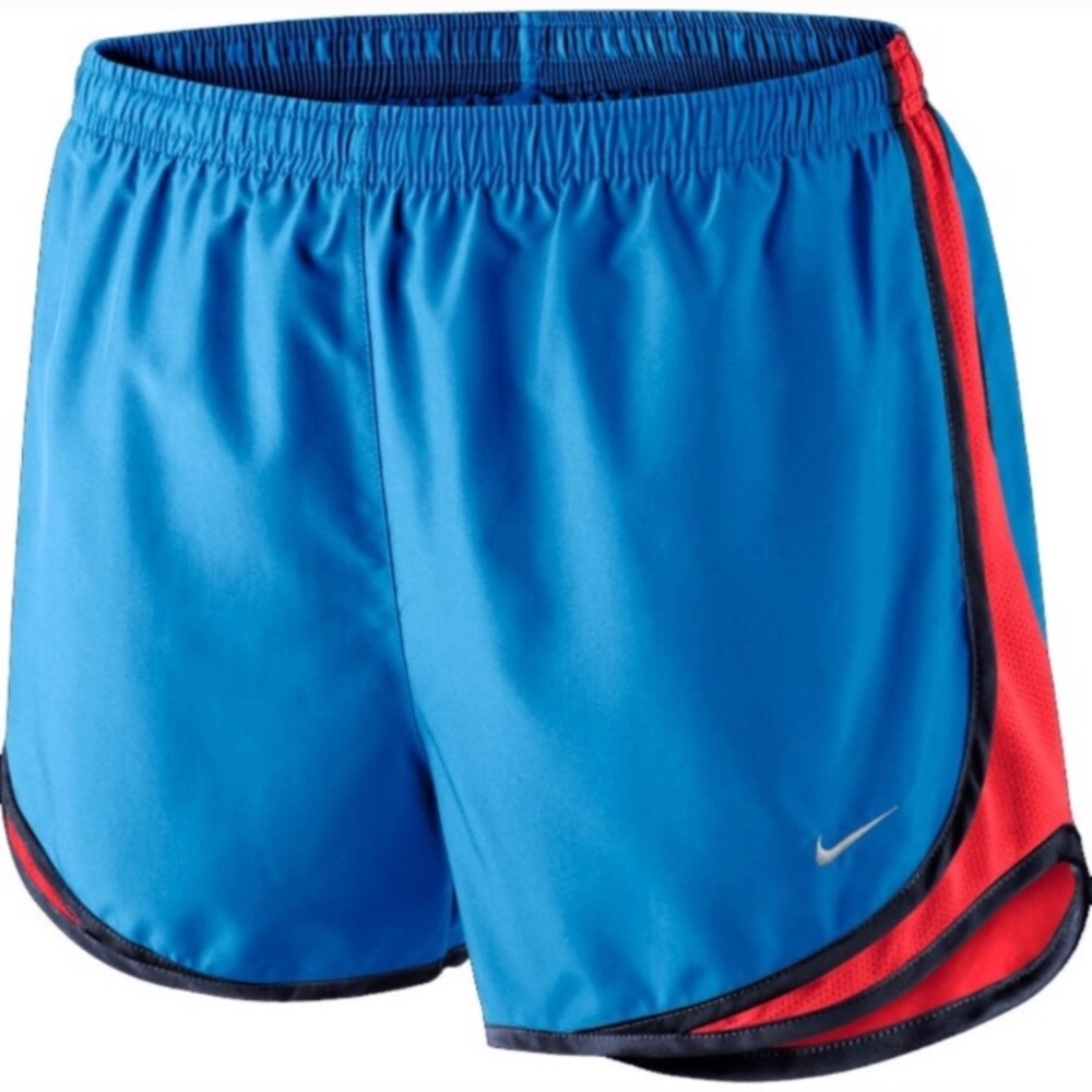 NWT Nike Blue and Red Tempo Dri Fit Running Short